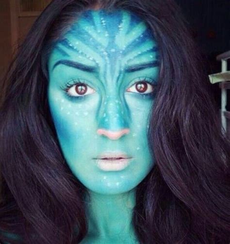 Pin By Melody Mock On Face Art Cool Halloween Makeup Avatar Makeup