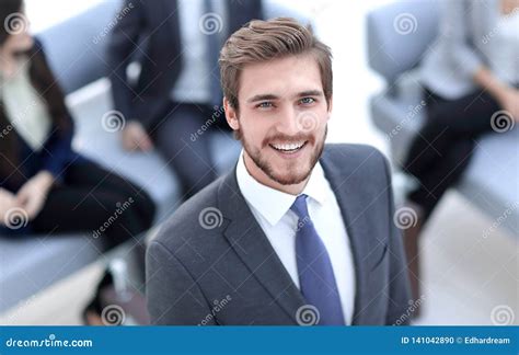 Handsome Business Man Working At The Office Stock Photo Image Of