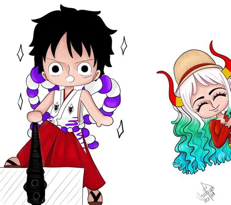 Cute Luffy And Yamato Dise O De Personajes Imagenes De One Piece One Piece