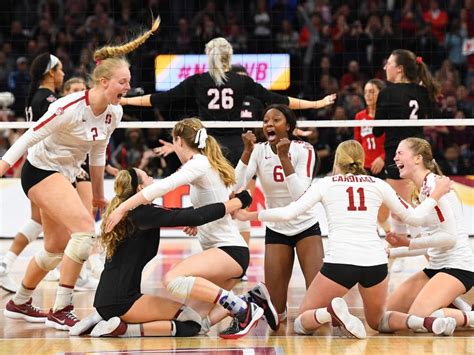 2018 Ncaa Volleyball Championship Stanford Beats Nebraska To Earn