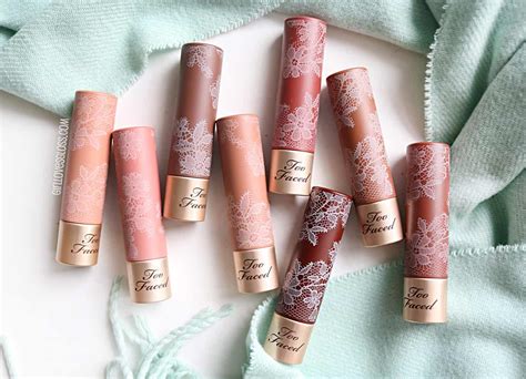 Too Faced Natural Nudes Lipstick Review And Swatches Girl Loves Gloss