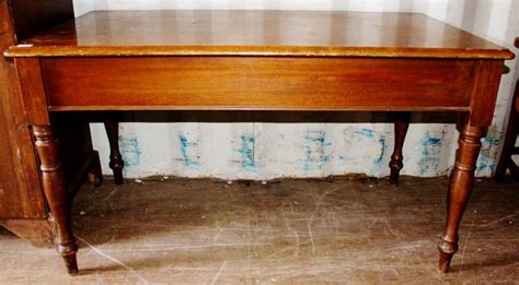 A Victorian Mahogany Serving Table Rectangular Top