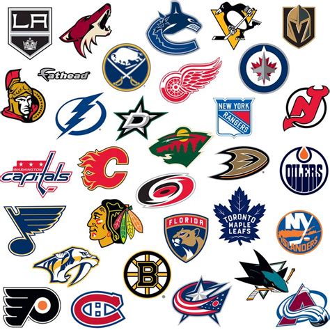 Nhl Team Logo Collection Large Officially Licensed Removable Wall