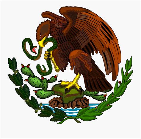Mexico Flag Eagle Mexico Flag Eagle And Snake Royalty Free Vector