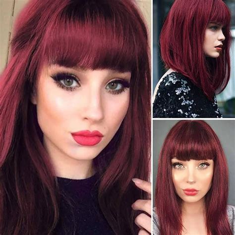22 Shoulder Length Red Hairstyles Hairstyle Catalog