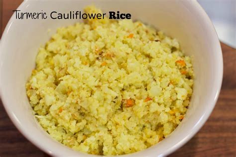 Turmeric Cauliflower Rice Erin Brighton