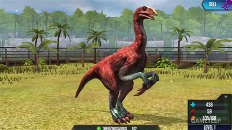 Jurassic World The Game New Therizinosaurus Youtube