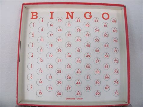 Vintage Bingo 1960s Whitman Bingo Game Board Game Bingo Set Bingo