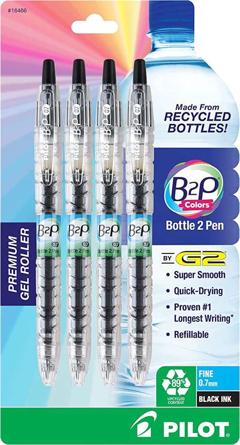 Pilot B2p Bottle 2 Pen Refillable And Retractable Gel Roller
