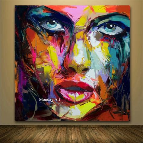 Large Size Hand Painted Abstract Figure Oil Painting On Canvas Woman