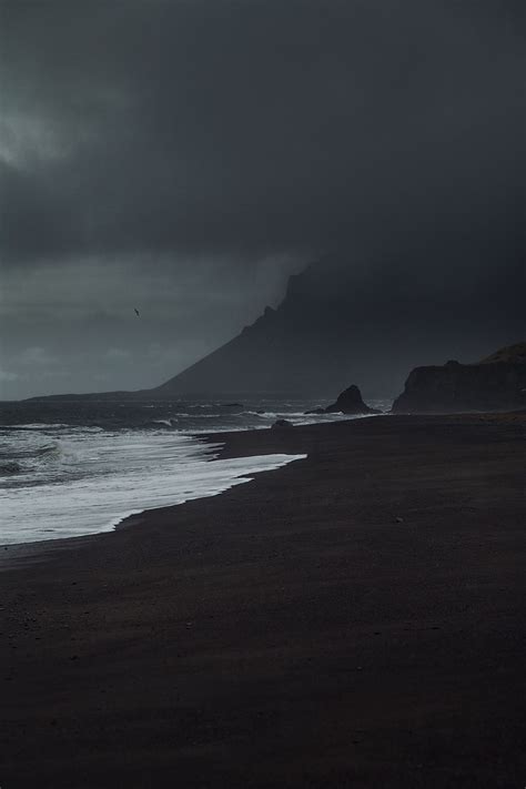 Multiple sizes available for all screen sizes. Dark beach (With images) | Dark landscape, Nature photography, Landscape photography