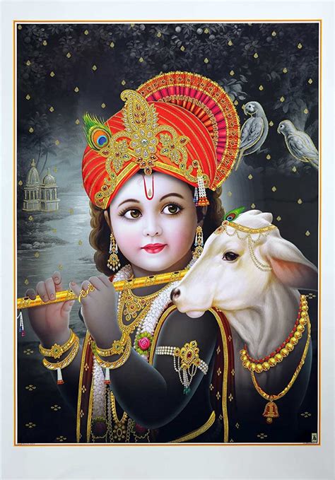Amazon.com: Avercart Lord Krishna - Baby Krishna Poster 23x32 inch 