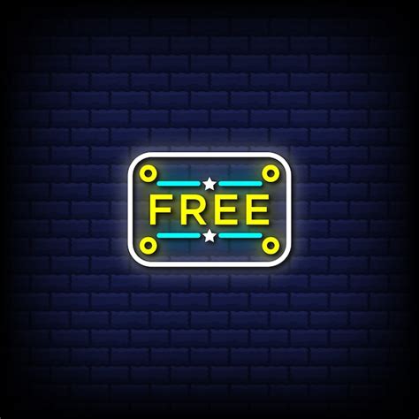 Premium Vector Free Neon Signs Style Text Button