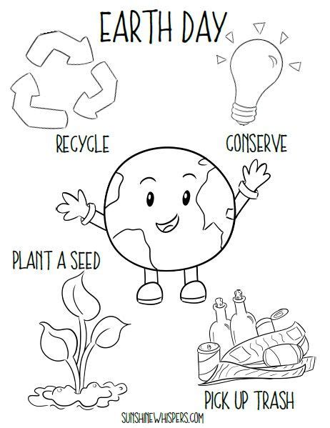 Free Earth Day Printables For Kids Earth Day Coloring Pages Earth
