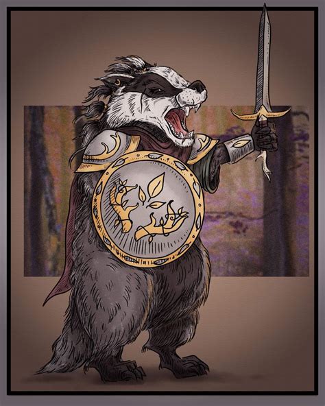 Badger Paladin Humblewood Character Character Art Dnd Characters Art