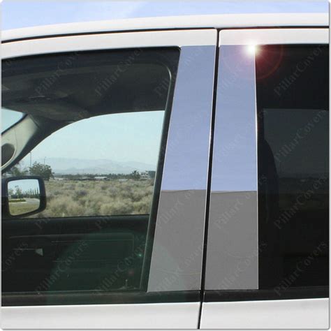 Chrome Pillar Posts For Acura Mdx 01 06 6pc Set Door Trim Mirror Cover