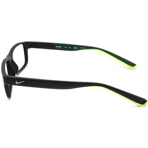 Nike Eyeglasses 7090 010 Live Free Black And Green Rectangular Frame 53 17 140 Ebay