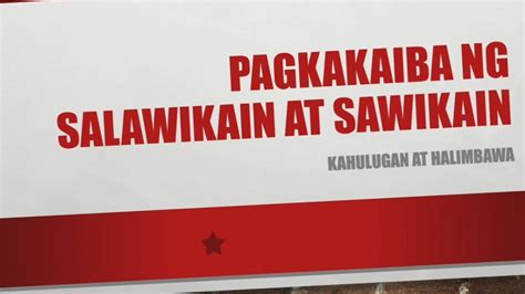 Pagkakaiba Ng Salawikain At Sawikain Salawikain Sawikain Proverbs