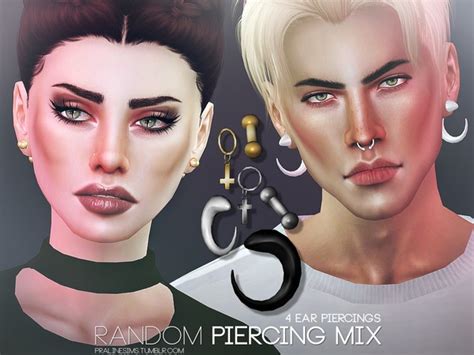 Random Piercing Mix By Pralinesims At Tsr Sims 4 Updates