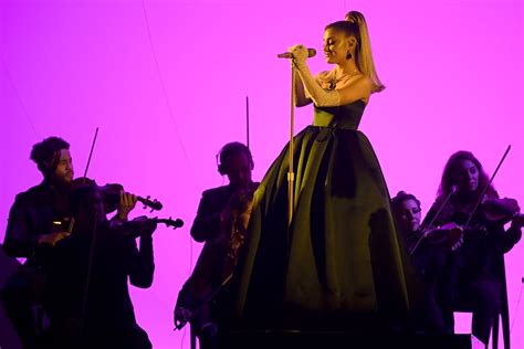 Ariana Grandes Performance Outfits At The 2020 Grammys Popsugar