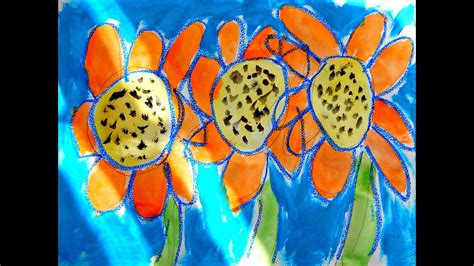 Joseys Art School Episode 49 Vangogh And Sunflower Art Happylesson