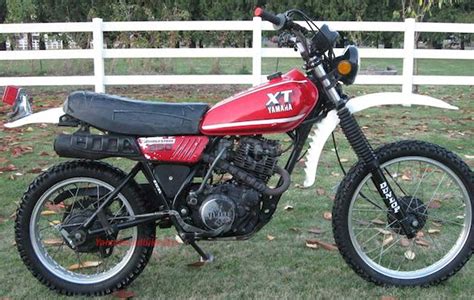 1981 Yamaha Xt250 Specification Yamaha Old Bikes List