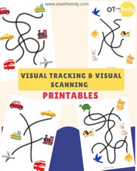 Visual Scanning Tracking Worksheets By Ot With Emily Tpt