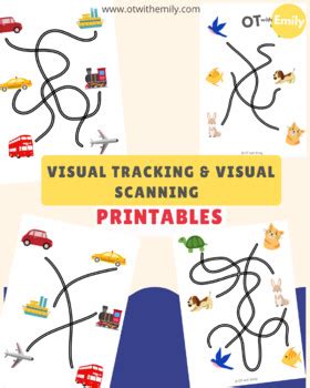 Visual Scanning Tracking Worksheets By OT With Emily TPT