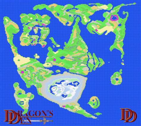 Dragon Quest 7 World Map