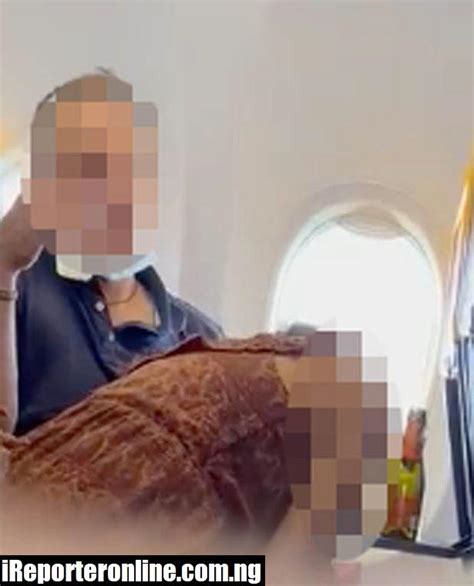 Passenger Caught On Camera Performing Ex Act On Her Lover Mid Flight In Front Of Shocked