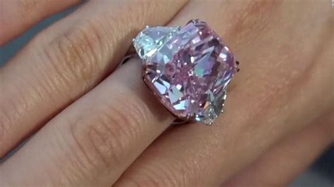A Ring With A Rare Pink Diamond Valued At Up To Us 38 Million Is