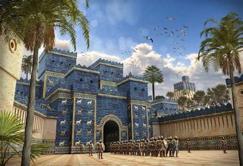 Ishtar Gate Reconstruction Babylon Ancient Babylon Ancient