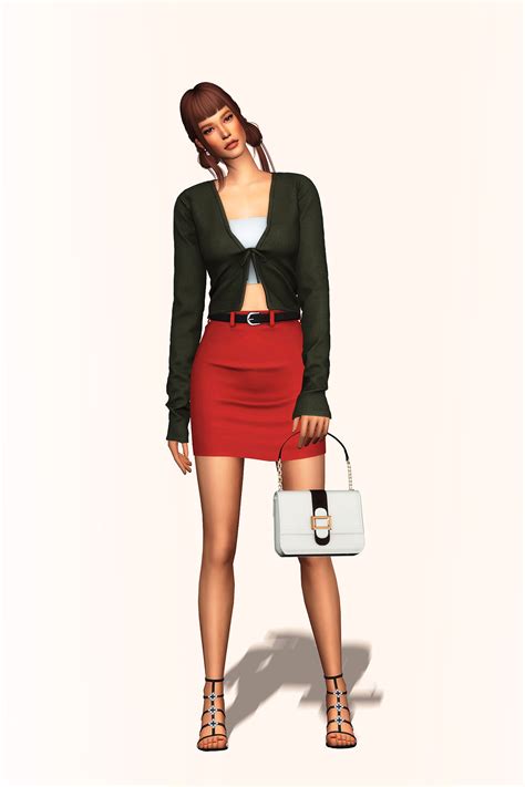 Gorillax3 Cc Basic Belted Skirt Is Released Emily Cc Finds