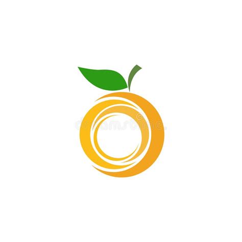 Orange Fruit Logo Stock Vector Illustration Of Leaf 184596810