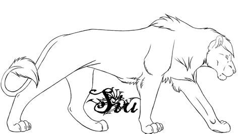 1280x720 chiby baby lion from anime animals drawing tutorial. male lion outline by TheSiubhan on DeviantArt