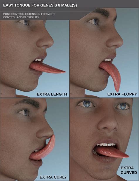 Easy Tongue For Genesis 8 Males Daz 3d