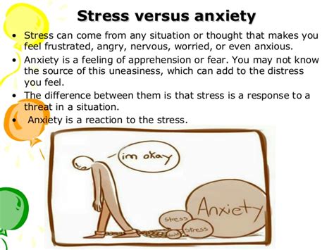 But it's important to identify the warning signs for each of these problems. Anxiety and stress management