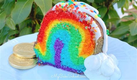 Rainbow Pound Cake Rainbow Inside My Cake School