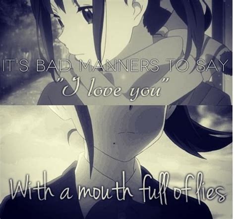 These stories are strong, with tragically sad scenes and emotional moments. Anime Sad Love Quote | Quote Number 560329 | Picture Quotes