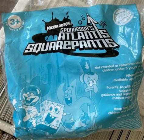 Burger King Spongebob Atlantis Squarepants Kids Meal Toy Unopened Lot
