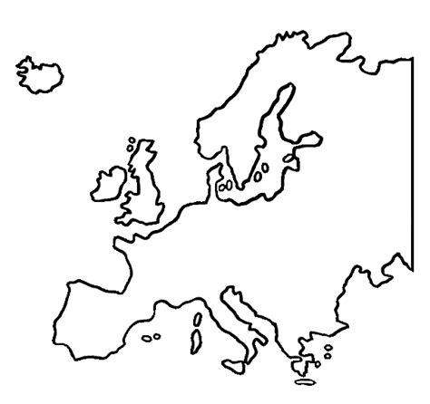 Europe Map Clipart Black And White Clip Art Library