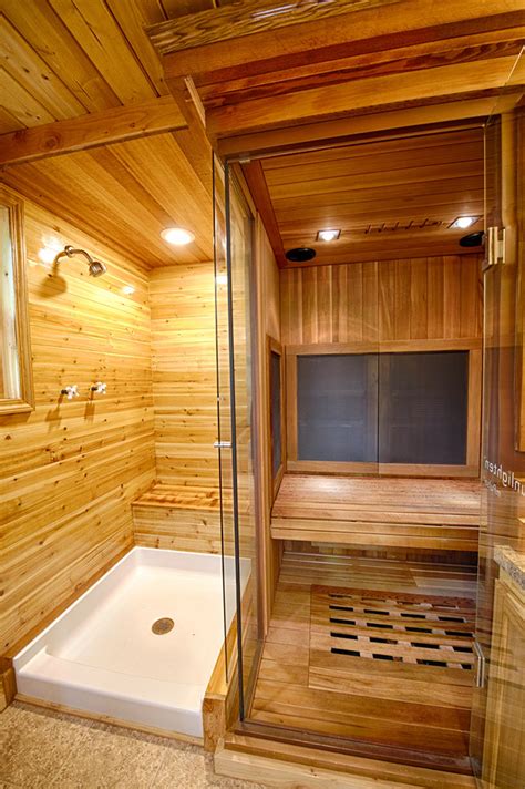 What do you prefer in a tiny house bathroom: Sauna in a Tiny House | Sacred Habitats