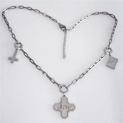 3pc Cross Necklace Lil Peep Chain Etsy
