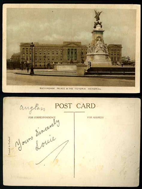 London Old Postcard Buckingham Palace Victoria Memorial For Sale