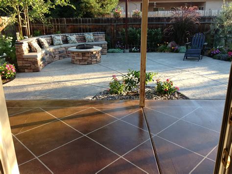This Tired Old Concrete Patio Needed A Facelift So We Gave It A