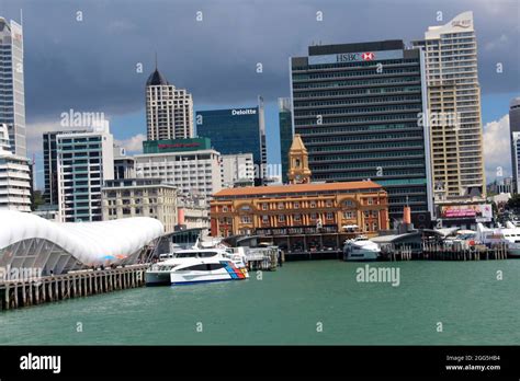 Ferry Terminal Auckland New Zealand Stock Photo Alamy