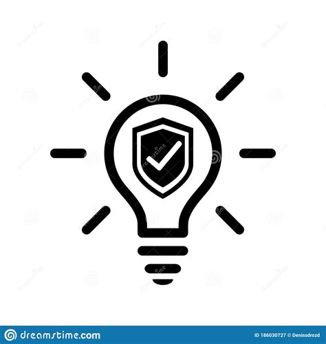 Intellectual Property Icon Vector Idea Illustration Sign Patent