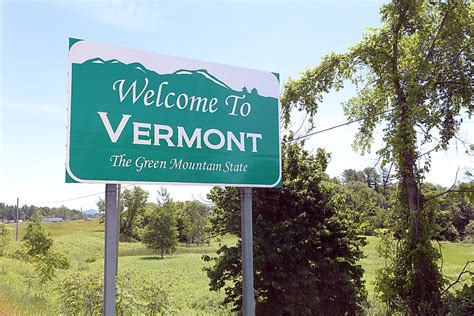 Which States Border Vermont Worldatlas