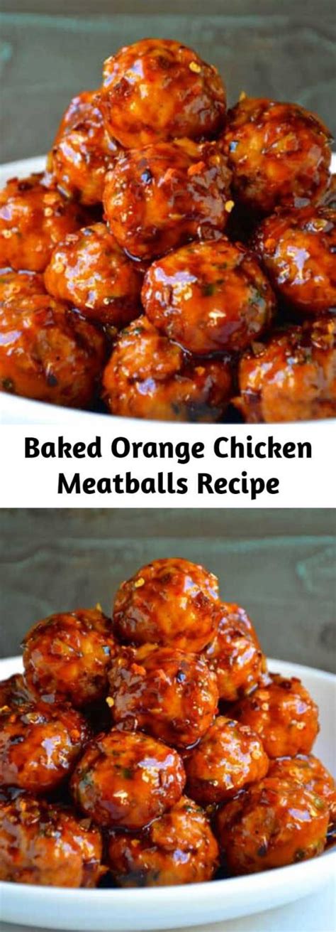 Arrange chicken breast halves in a baking dish; Baked Orange Chicken Meatballs Recipe - Mom Secret Ingrediets