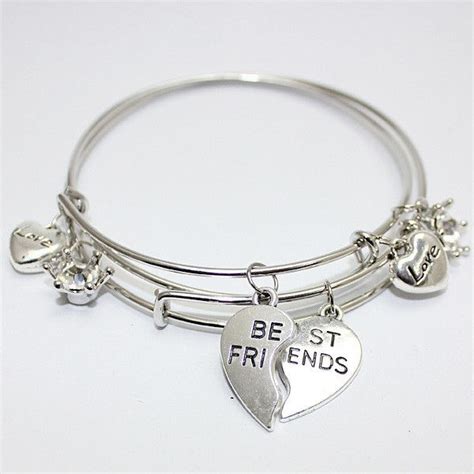 Heart Best Friends Bracelet Free Shipping Best Friend Charm